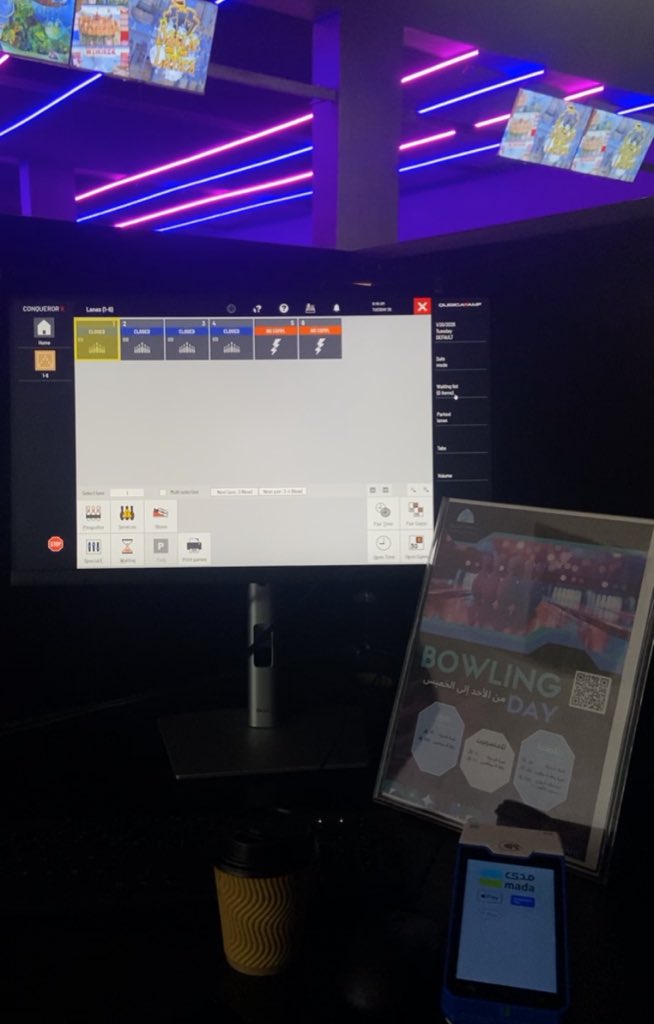 صباح الاجواء الهادية والرايقة 🏃‍♀️بدايه الاسبوع غريب ناس تجري وراء جداولها وانا ف البولنج اغير جو😂😂<ترى جدولي جاهز