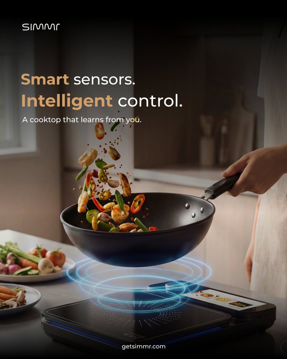 getsimmr's tweet image. Simmr isn’t just high-tech — it’s human-friendly.
Technology that meets you where you are.

 #KitchenInnovation #TechLife #Simmr