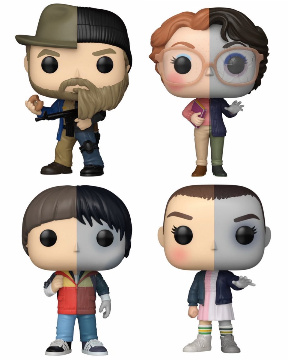 Updates_SThings's tweet image. New 'STRANGER THINGS' Funko Pops:

- Eleven
- Will
- Hopper
- Barb
