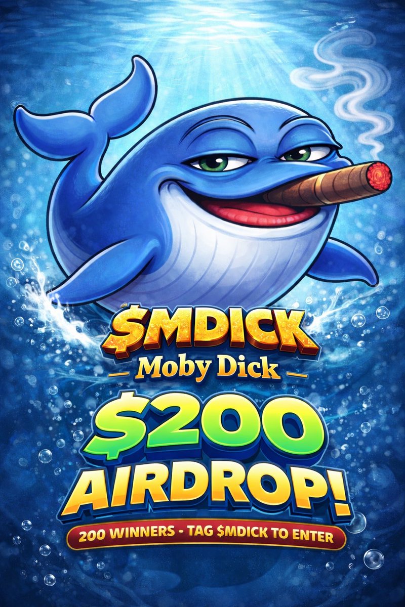 mdick7777's tweet image. $MDICK $200 Airdrop

•Total: $200 Prize Pool
•Distribution: 200 Solana wallets 

How to enter

1.Comment on this post before the end of tomorrow’s X Space.

2.Your comment must tag $MDICK.

Selection

•No ranking or order.
•One entry per wallet.

Good luck.

X Space:…