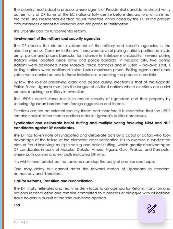 Democratic Front (DF) tweet media