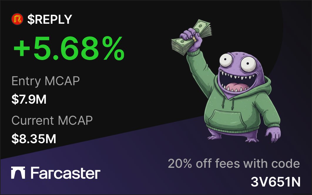 Coldcczn's tweet image. The noise @ReplyCorp is making is undeniable.  

The things they speak they are truly proving or working towards the idea.  

They truly are tackling a troubling part of our space today and that’s organic spread by turning social media post into viral storefronts. 

I always say…