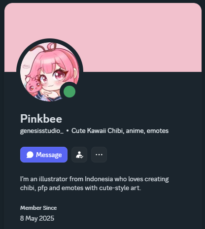 PinkbeeToonz's tweet photo. Small heads up besties (๑´꒳`๑)♡
Someone is using my name on Discord and DMing people 😶‍🌫️ that’s not me.
Please be careful, double-check first, and feel free to ask me if you’re unsure 🫶✨ https://t.co/FRBlkB1QmH