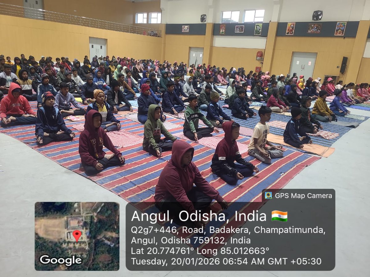 jnvangulodisha's tweet photo. PPC2026-DAY 08-YOGA CUM MEDITATION SESSIONS #YogaForPPC #JNV #NVS #PPCinJNV https://t.co/oxKE7kGk1t