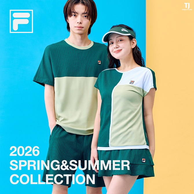 FILA テニスウェア　セットアップ2026春夏 2026年春夏モデル・フィラウェア登場！ 今シーズンは、メッシュ素材の
