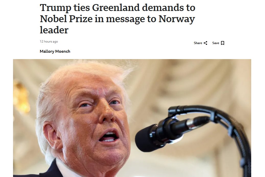 Donald will start a war cos he did not get a peace prize.