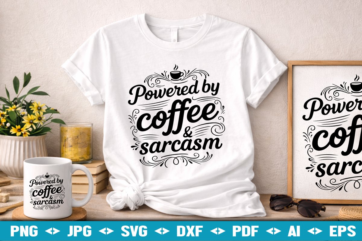 Leacoad1's tweet photo. Powered by Coffee and Sarcasm is more than a phrase. Designed for creators, professionals, and night-shift thinkers who face every task with a strong cup of coffee and a sharper sense of humor.
https://t.co/FBV1gkDewQ
@premium 
#RemoteWorkLife
#tshirts https://t.co/337lULoBTL