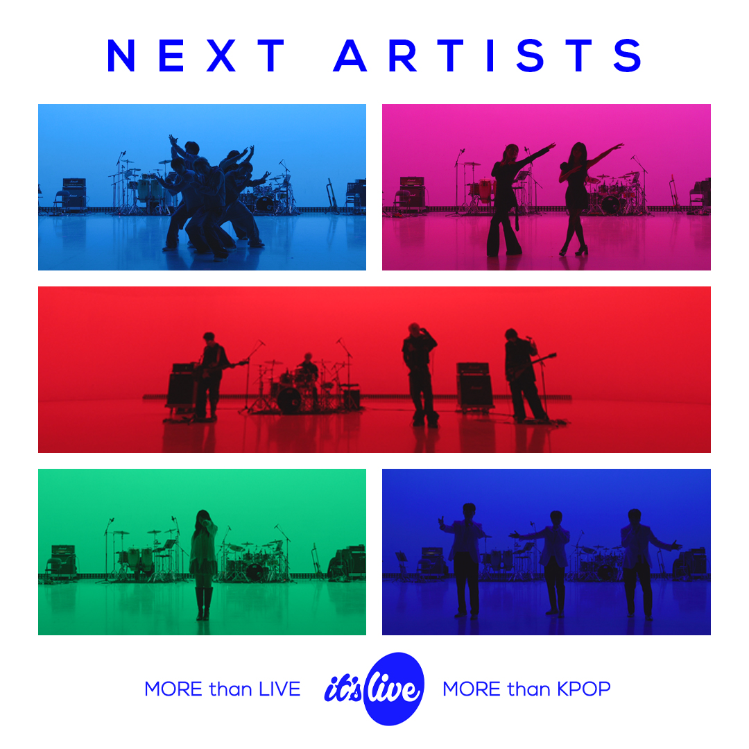 itsLIVEofficial's tweet image. 💥it’s Live NEXT Line-up Spoiler💥

잇츠라이브를 빛내줄 아티스트 라인업 💙 이번에는 어떤 밴드 편곡이 기다리고 있을까요~?🎵 장르 불문 밴드라이브🎸 여러분의 아티스트를 찾아보세요~🧐

it's Live Next Line-up Spoiler is here! Don't miss it!💘
#itsLive #잇츠라이브 #kpop