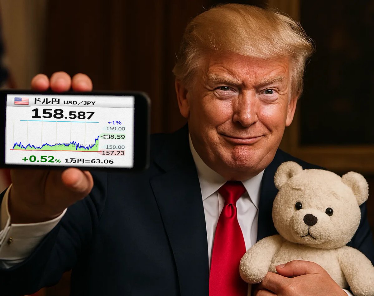 ここ飛び乗りたいのはわかるけど 押しを待ちます。 つってポジション取れてないんだよな。 今日。 【🇺🇸ドル円 USD／JPY】+0.52％  158.587 #usdjpy