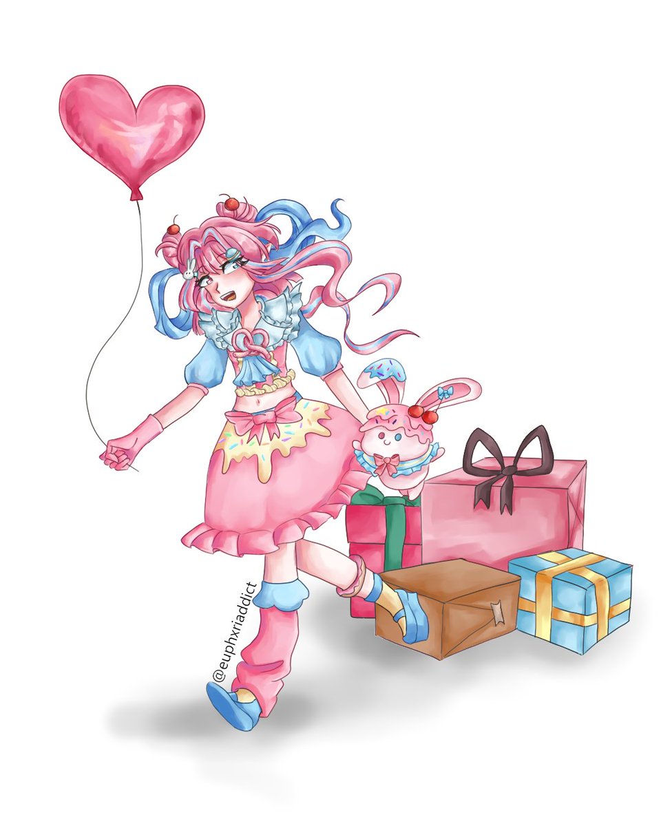 The birthday fairy ✨ 
For <a href="/NoaLunewynVT/">⋆˚࿔ NoaLunewyn 𝜗𝜚˚⋆ Art Contest CHECK 📌</a> 's art contest #noadles #NoaTanjoubiArt #VTuber 

Side by side comparison with effects vs no effects