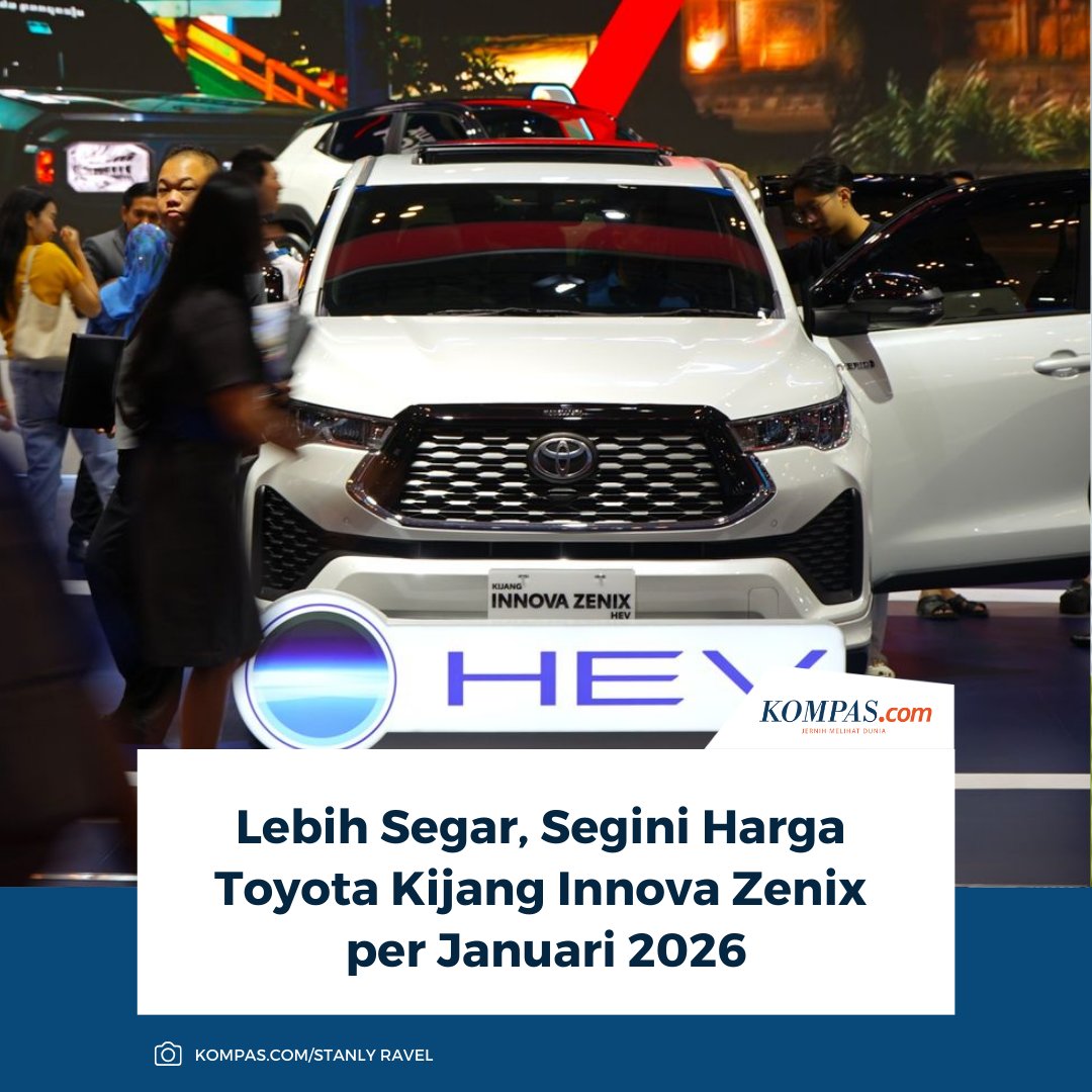 kompascom's tweet photo. Bertransformasi sebagai multi purpose vehicle (MPV) elektrifikasi dengan teknologi hybrid, Toyota Innova Zenix kini semakin ramai terlihat di jalan raya.
Baca Selengkapnya 👇🏻
https://t.co/d5RTEl47lL
~NA #Toyota #InnovaZenix #MPVHybrid https://t.co/3M4OCejd6W
