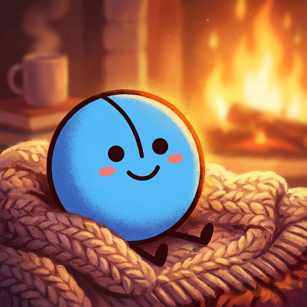 he's warm. thats the whole thought. just sitting here and he's warm and its nice 💙🦄