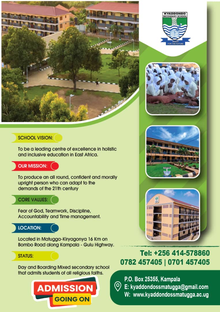 Kyadondoss's tweet photo. Kyaddondo Secondary School Matugga – 2026 Admissions Now Open
Admissions for the 2026 academic year are now open at Kyaddondo Secondary School Matugga. Secure your place today and join a community dedicated to academic excellence and personal growth. https://t.co/ZA26vMb3F5