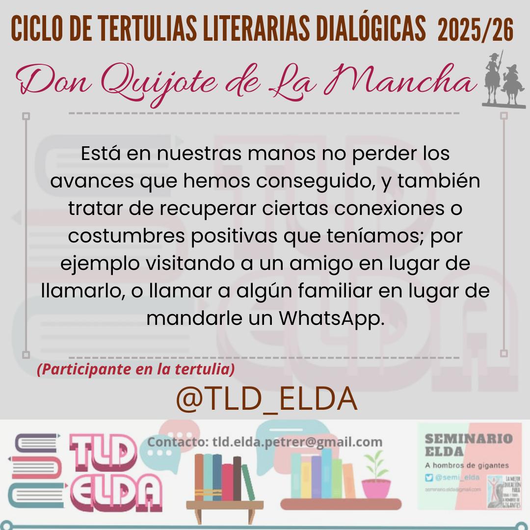 Tertulias literarias dialógicas Elda-Petrer tweet media
