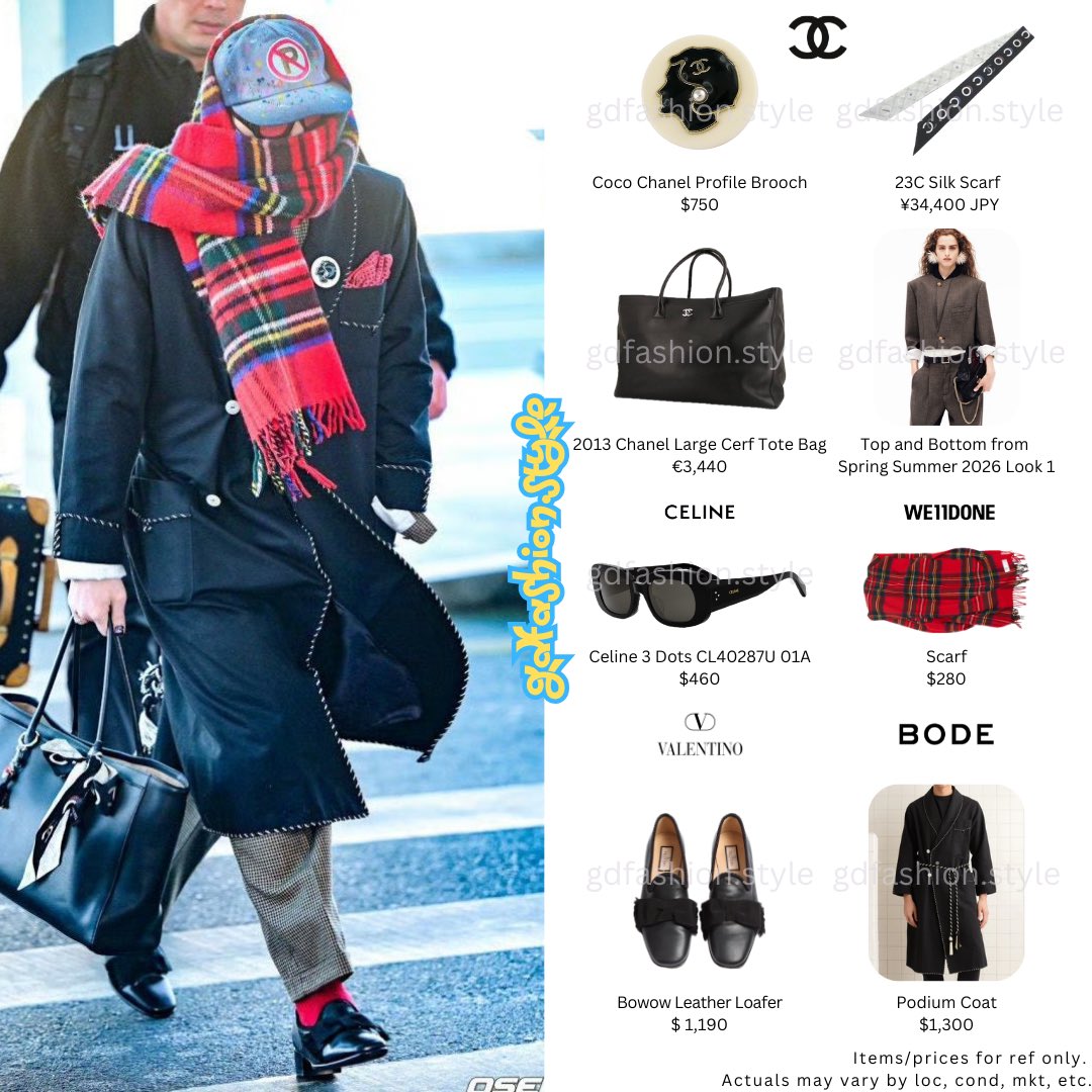 GdFashionStyle's tweet photo. 260120- @IBGDRGN at ICN airport
©️OSEN
#chanel #Celine #we11done #bode #valentino
#gdragon #gd #gdfashion #gdstyle #bigbang #權志龍 #지드래곤 #권지용 #빅뱅 #übermensch #gdragon2026 #gd3rdalbum #kwonjiyong https://t.co/KxaOpfm2NZ