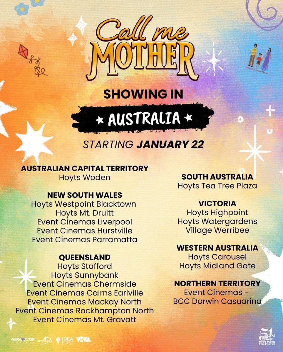 ‘CALL ME MOTHER’ is coming to Australia 🇦🇺 

Starting January 22, you can now watch #CallMeMother around Australia! 👀

Watch out for more info!! 🫶🏻