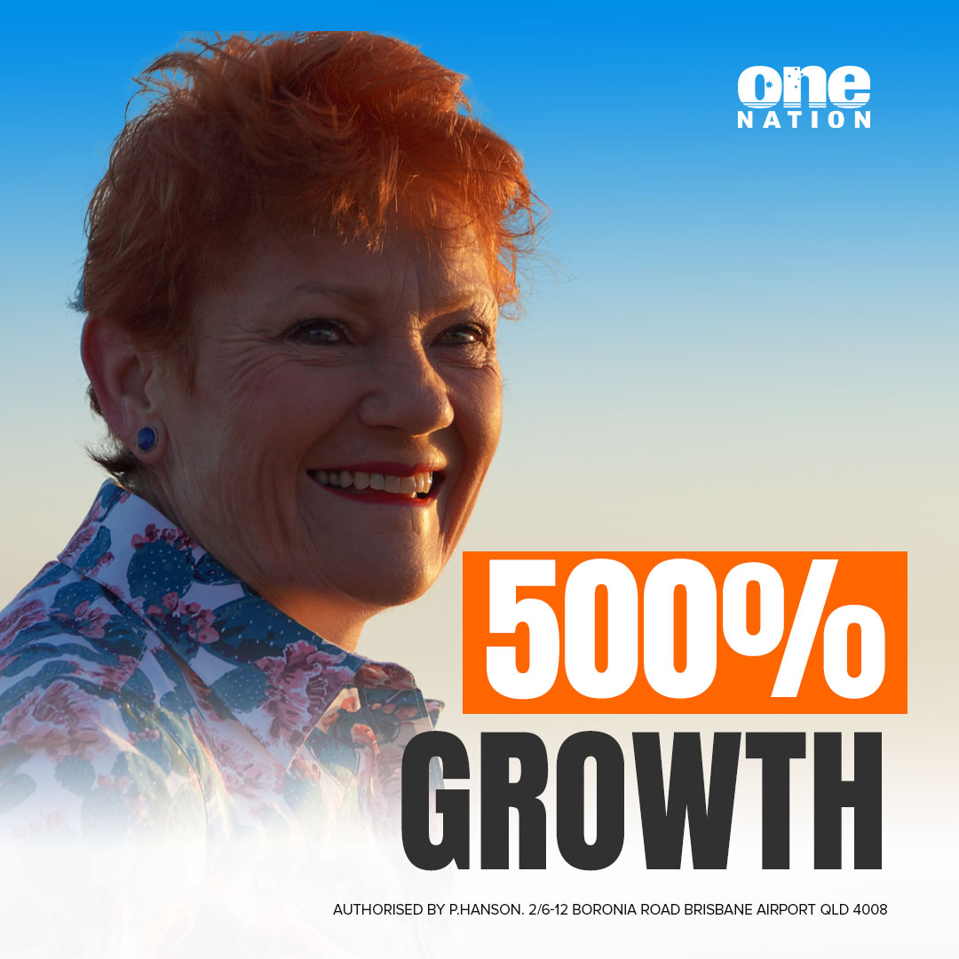 OneNationAus's tweet image. This morning, One Nation passed a major milestone, recording more than 500% growth in party membership since the May election.

Australians from all walks of life are joining because they want strong leadership, straight talk, and a party that puts the national interest first.…