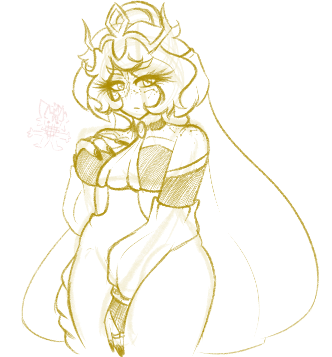 ashvinities's tweet image. phanes doodle to get back into art