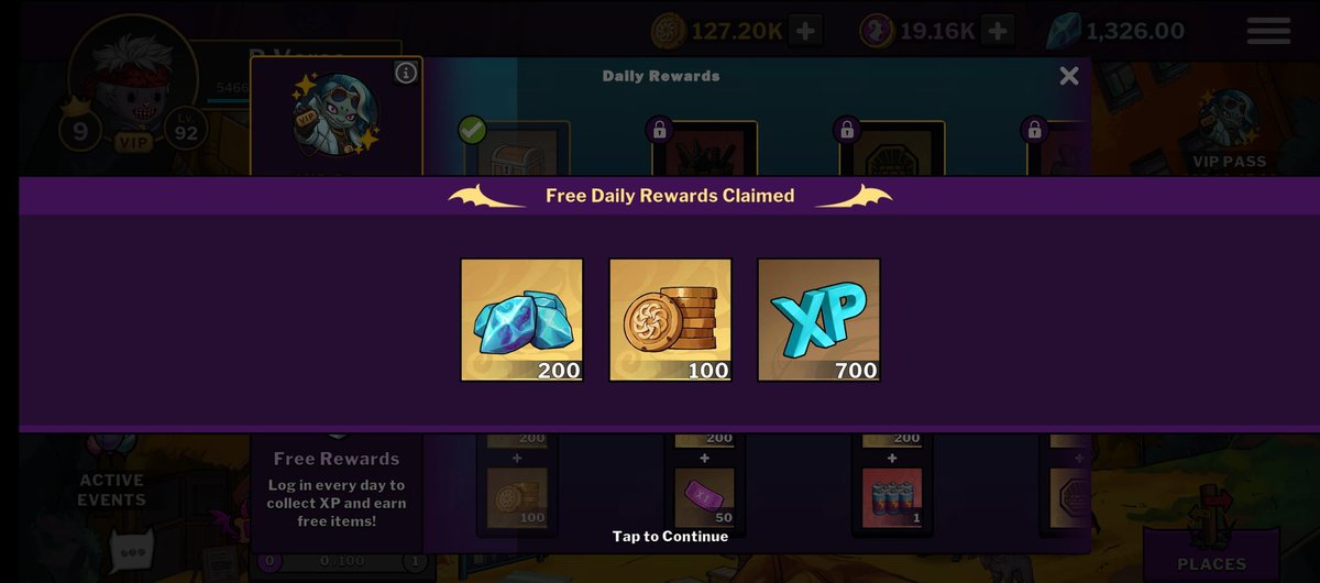 B_Versee's tweet image. Hello DeviCitizens 👋

Have you logged in today— to claim your free daily rewards❓

Remember you need that XP to grow in your overall Game levels 🥸

#Play2earn
