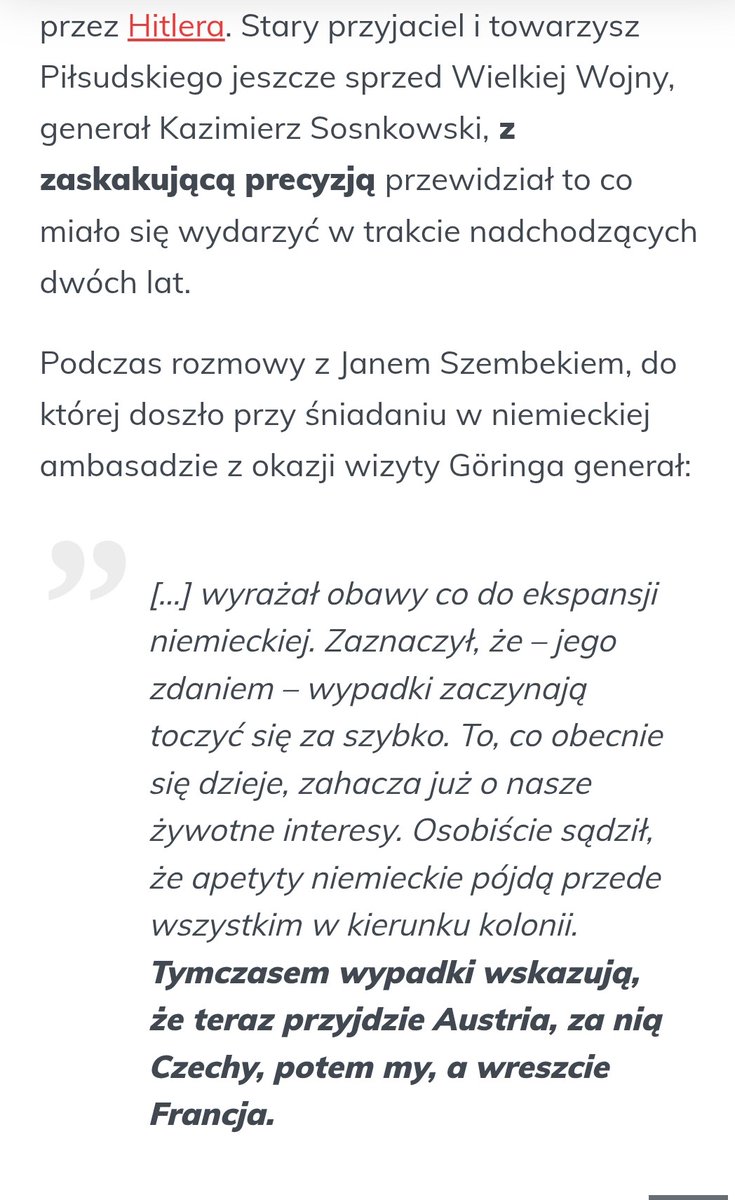 Czy pan <a href="/marek_rodzik/">Marek Rodzik</a> może potwierdzić fakt takiej rozmowy miedzy Szembekiem i Sosnkowskim w 1938 ? Bylbym wdzięczny za odpowiedź.