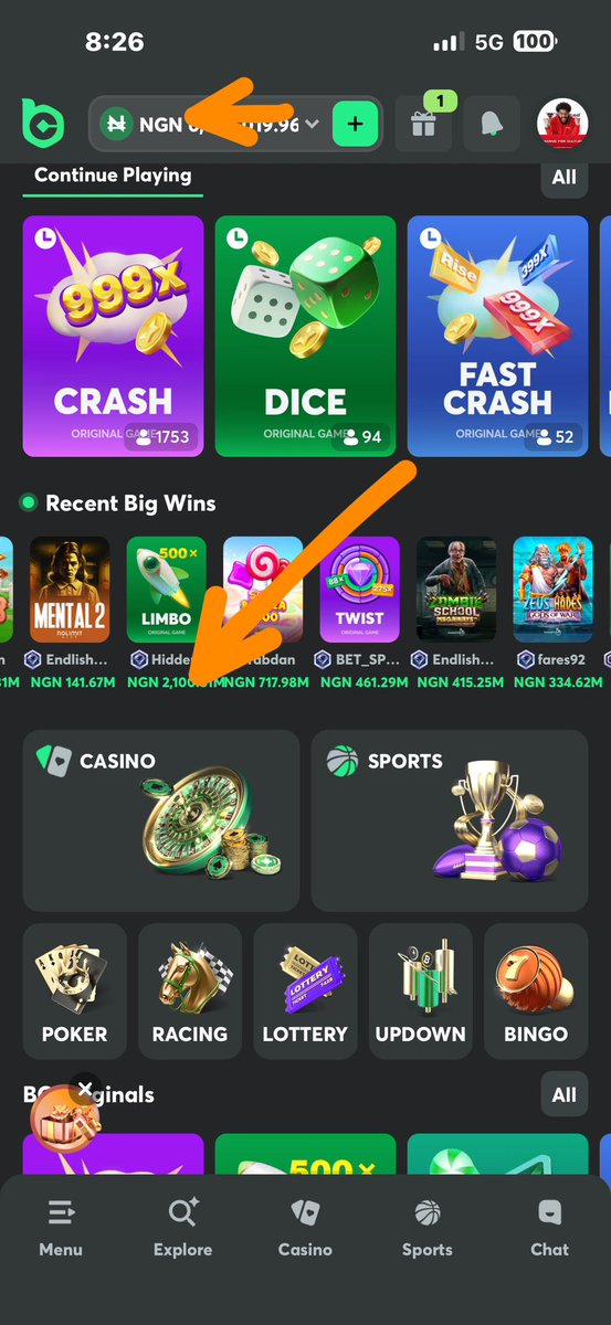 Talented_virtua's tweet image. Banker signal on bc game crash virtual casino 

X2.00  Till X10.00 auto cashout trending chart 📊 On bc game crash virtual casino....

Time frame: 8:26AM Till 10:45AM 

✅it's a signal guys….

✅Tested and verified just now….

 Deposit 500K  and start your rollover within 1…