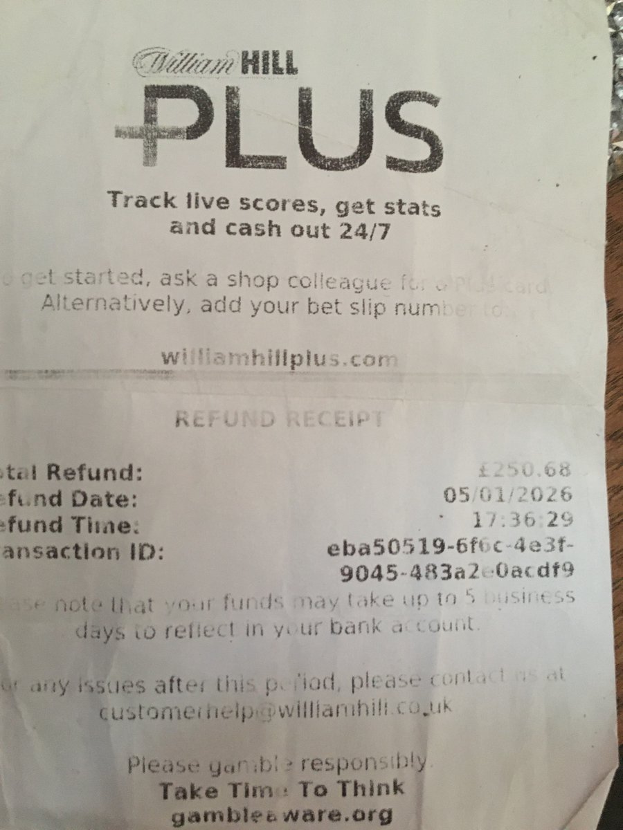 If you're thinking of betting football using <a href="/WilliamHill/">William Hill</a> you better think again. I won a bet 3 weeks ago and I'm still waiting to get paid. They took the ticket and gave me a receipt (See pic), now all they're giving me is a run around.