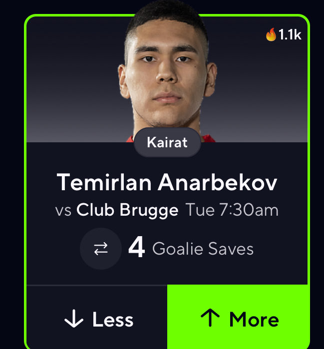 ☢️☢️☢️ SOCCER NUKE ☢️☢️☢️
He avg 6.2 saves per game
Kairat one of the worst teams on defense
Brugge need points if they want to qualify 
Brugge a solid team they force saves 
❤️ LIKE IF TAILING ❤️