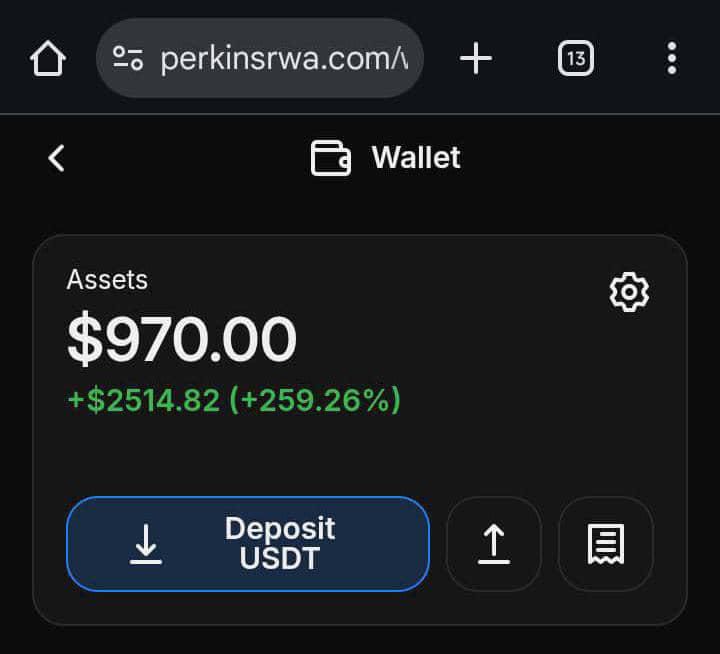 THE BIGGEST UPDATE YOU'LL SEE TODAY!

Made this a couple weeks ago

You can make between $500-$1000 by just completing 2 mins task in total

Withdraw to Ur wallet or stake them to make more USDT

I withdrew $950 after a few weeks

Join and make money here: perkinsrwa.com/?inviteCode=67…