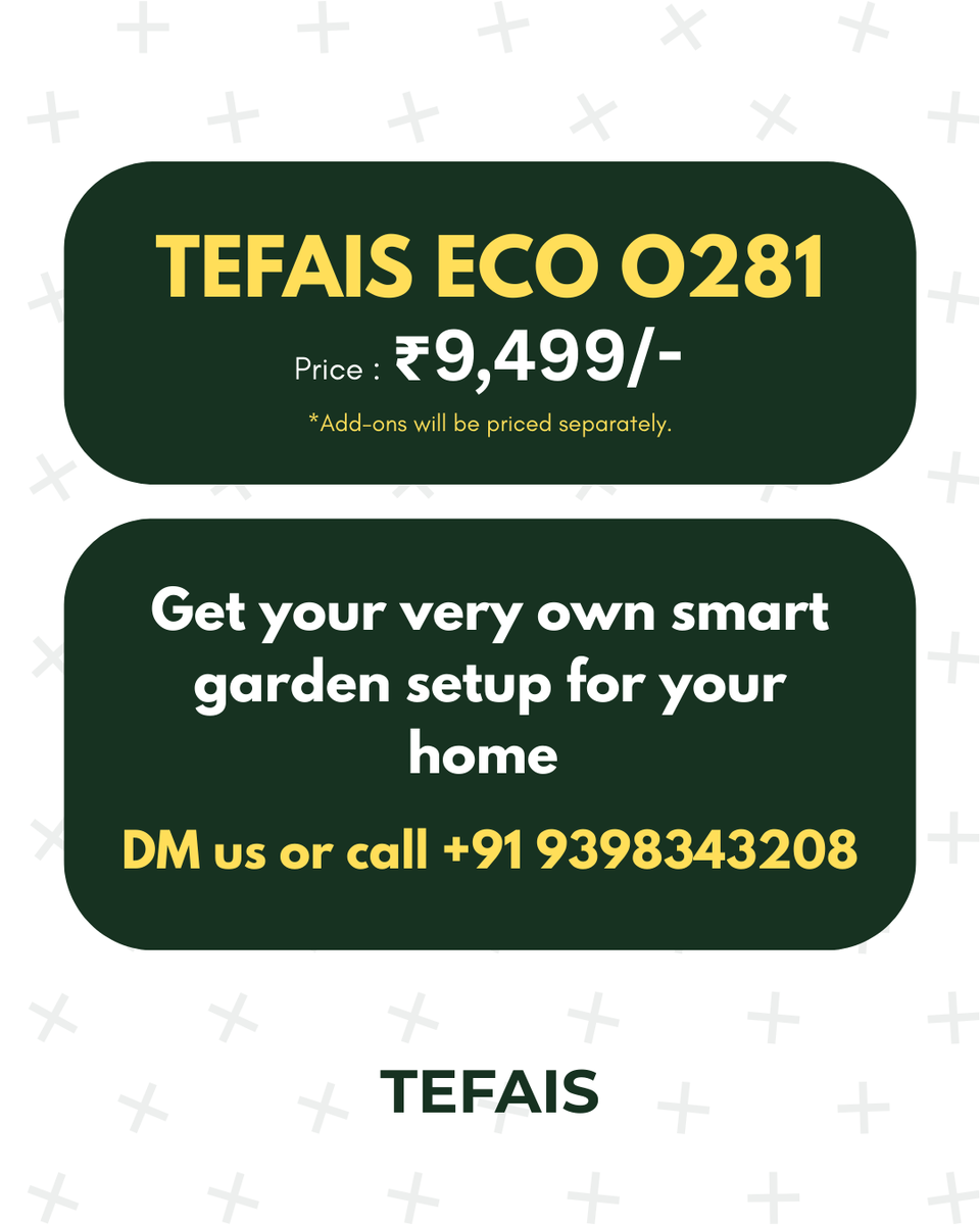tefaisofficial's tweet photo. ๐ฅ Want the best TEFAIS setup for your space?
DM โGARDENโ right now and weโll guide you.
๐ Call/WhatsApp: +91 93983 43208
See our comment below
#lifestyle #life #plants #viral #urbanfarming #tefais #gardenlife #hydroponicsindia #hydroponics #SustainableLiving #garden #balcony https://t.co/F9NMJeO9Ov