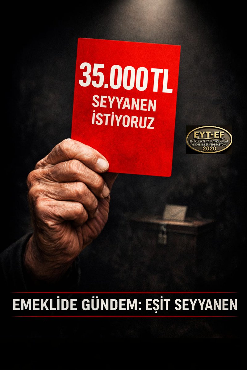 EYTLEVENTATACA1's tweet photo. @TBMMGenelKurulu na gelecek olan zam teklifi #Emekli ye reva görülen bir sadakadır

Yıllarca çalışanın payına düşen açlık, yoksulluktur!

Talebimiz Net;
Kök maaşlara 35BinTL #SeyyanenZam

#EmeklideGündemEşitSeyyanen
#EYTdeGündem5000KısmiyeYasa
@RTErdogan @isikhanvedat 
Suriye https://t.co/kaQRbf9hHE