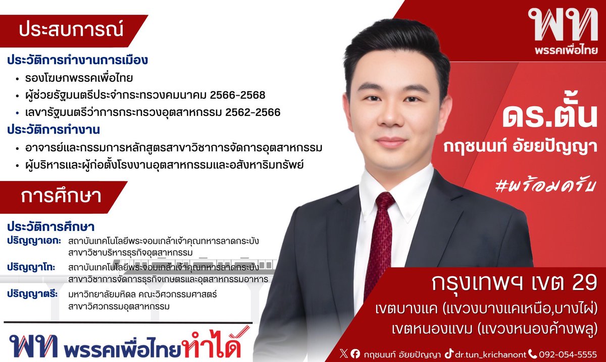 กฤชนนท์ อัยยปัญญา (ดร.ตั้น) tweet media
