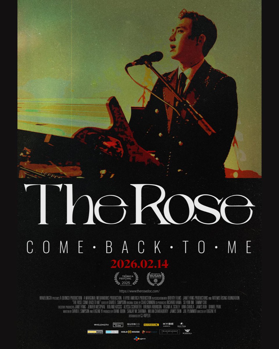 THE ROSE: COME BACK TO ME
Dojoon Special Poster | 도준 스페셜 포스터 공개

🎬 In theaters February 14, 2026
🎬 2월 14일, CGV 단독 개봉

🔗 therosedoc.com/theatrical

#TheRose #더로즈