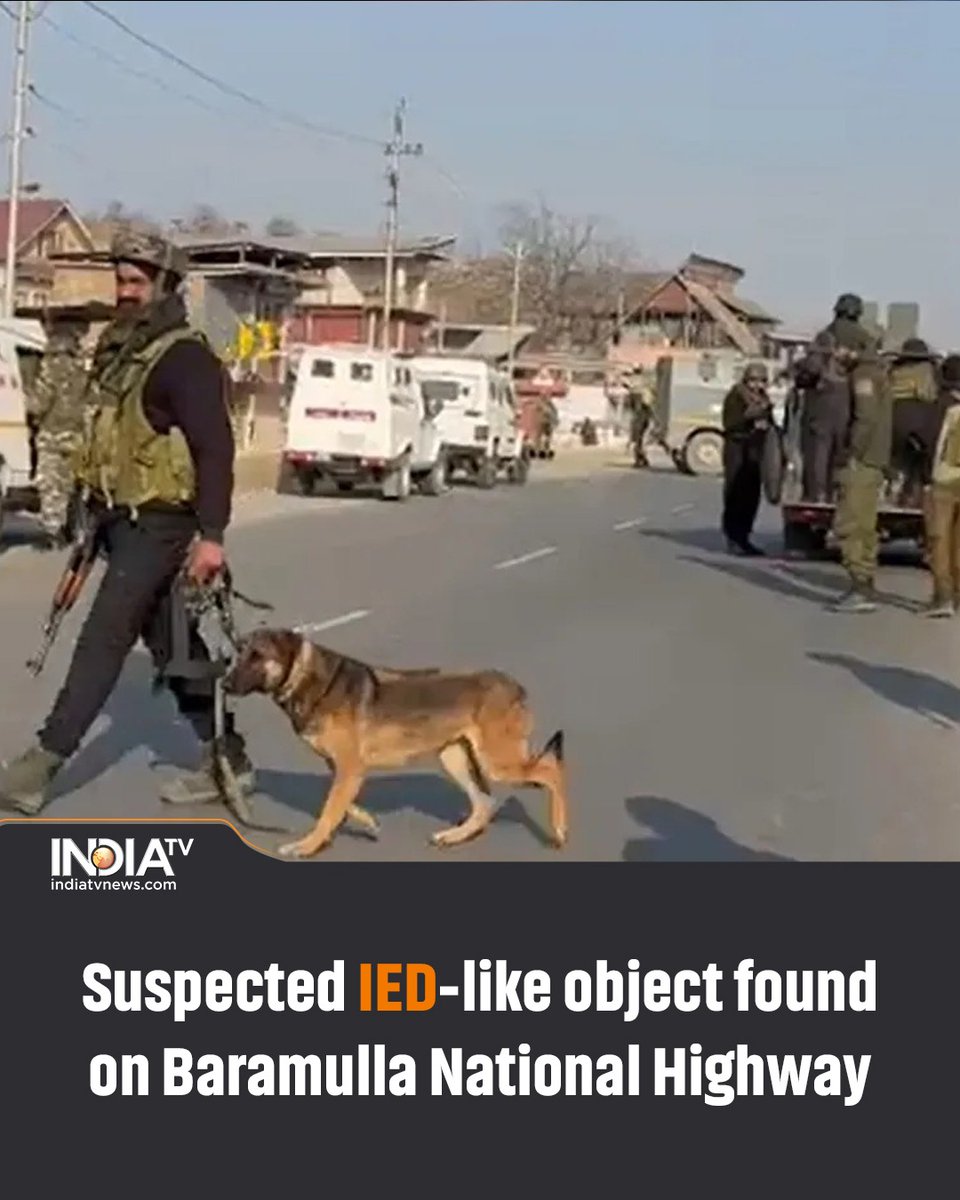 indiatv's tweet image. Suspected IED-like object found on Baramulla National Highway: Soon after receiving information about it a large-scale search operation was launched.

Read details here:
tinyurl.com/5dfm2kh9

#baramullanationalhighway #IED #JammuandKashmirPolice