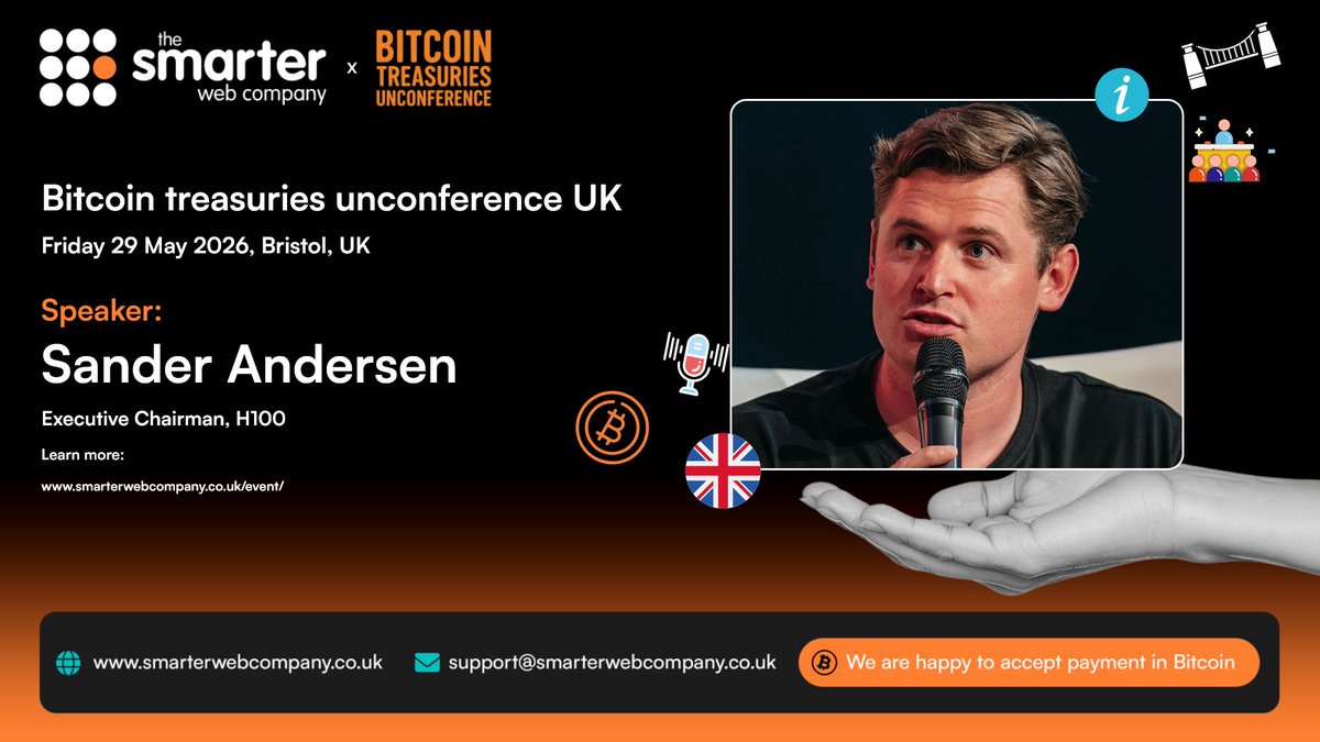 Looking forward to the Bitcoin Treasuries Unconference UK in Bristol.  Spending time with leading voices in the space like @asjwebley and  @AlexandreLaizet is always valuable. This industry is still small, but what