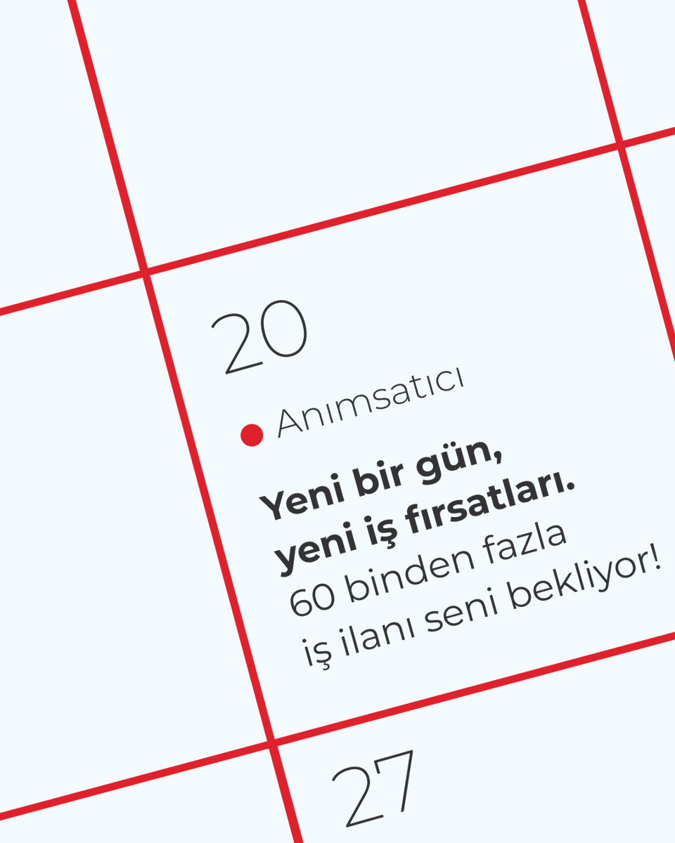 60.000'den fazla iş ilanı arasından kendine en uygun olanlara hemen başvur, fırsatları kaçırma! ❤️