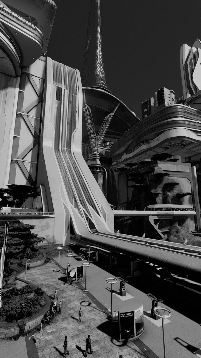 furoyomi's tweet image. Harmony
Wasn’t sure how to show “harmony,” so I shot New Atlantis—a city of perfect order.
If anything, the city is too perfectly organized—but beneath it lies the Well.
Imagining that contrast, I feel New Atlantis actually fits the theme quite well.
#starfield
#galacticattuesday