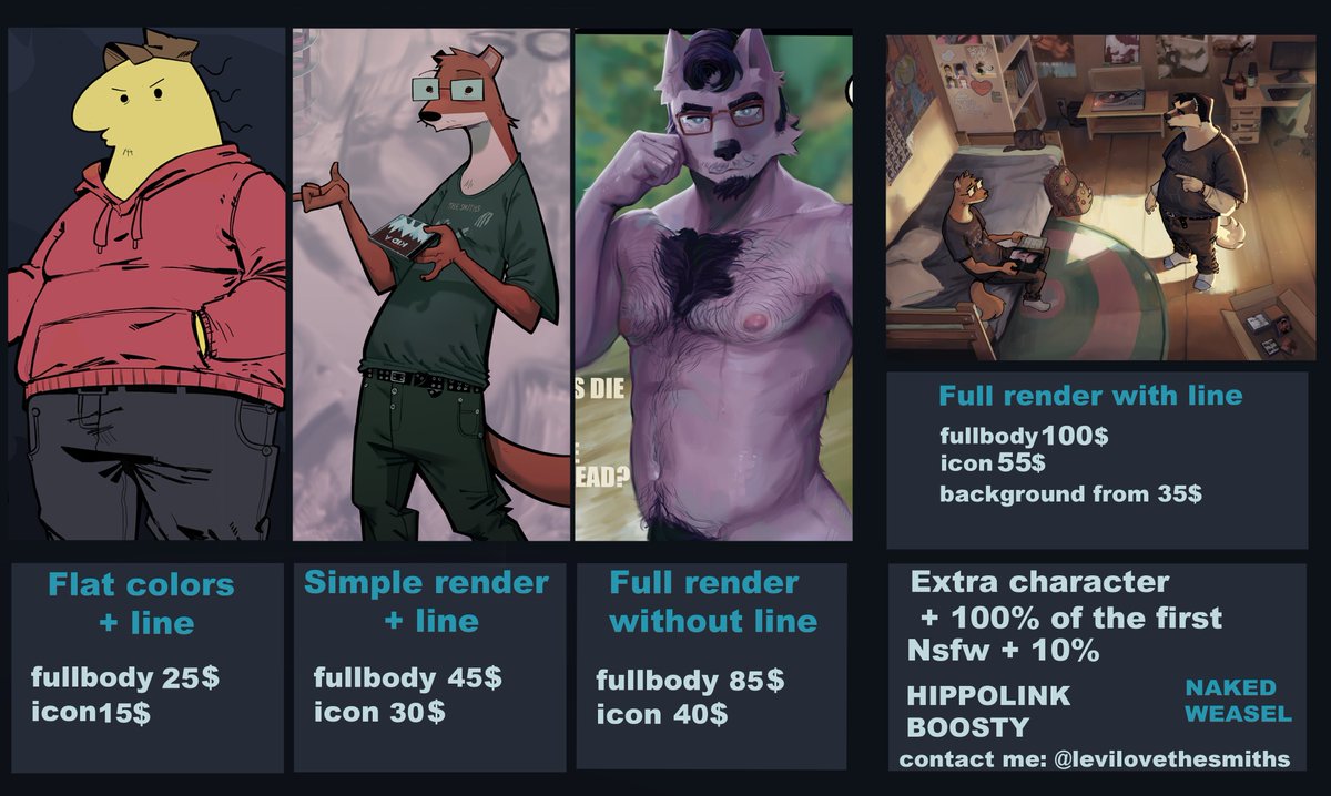 Naked Weasel ‼️COMMS OPEN‼️ tweet media