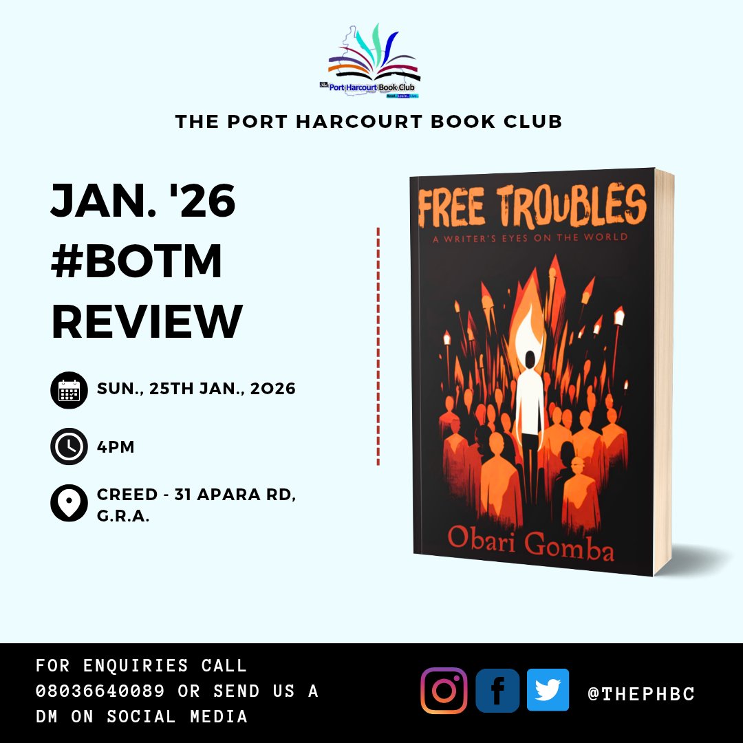 The Port Harcourt Book Club tweet media