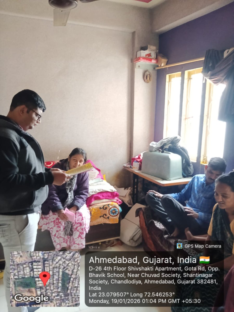 dsbccAmc's tweet photo. NTEP: ચાંદલોડિયા &amp; રાણીપ UHC ખાતે હાઈ-રિસ્ક, રિલેપ્સ અને રીટ્રીટમેન્ટ પોઝિટિવ TB દર્દીઓની ઘર મુલાકાત, ટ્રીટમેન્ટ એડહેરન્સ, કોન્ટેક્ટ ટ્રેસિંગ અને CAPA ચકાસણી. #NTEP #TBControl #AMCHealth https://t.co/YPC3ISJkSl