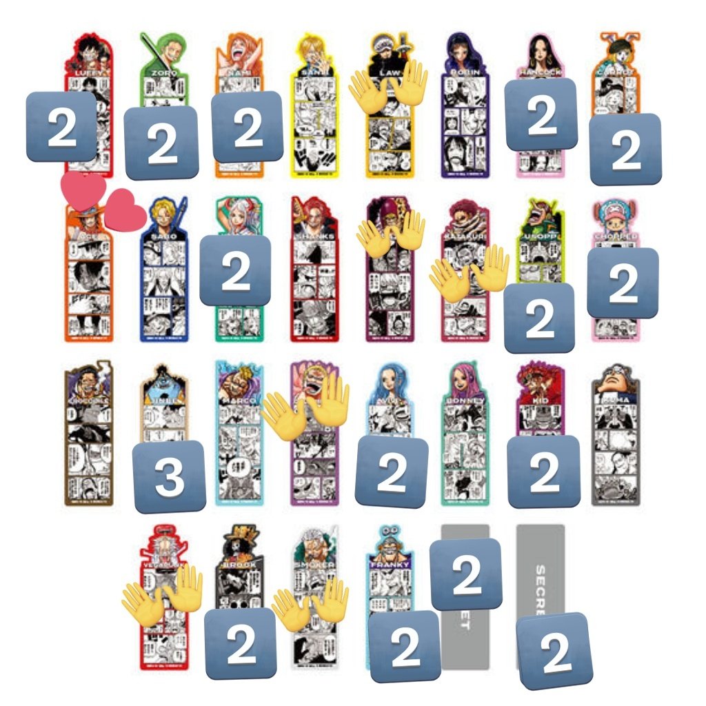 交換◇ワンピース BASESHOP ベースショップ ブックマークコレクション