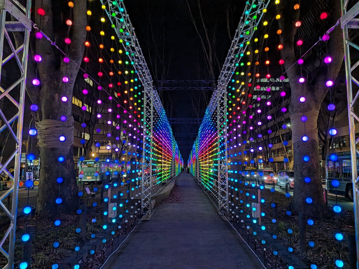 LIVING_Sendai's tweet image. #SENDAIBrightNightsSTORY #PHOTOreport #仙台街ネタ #イルミネーション #新しいイベント #定禅寺通 #リビング仙台