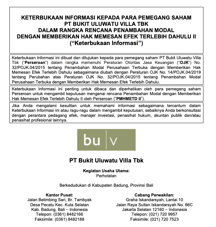 $BUVA

Sekilas mengenai Right Issue ke-2 BUVA.
new vehicle?

a thread🧵
