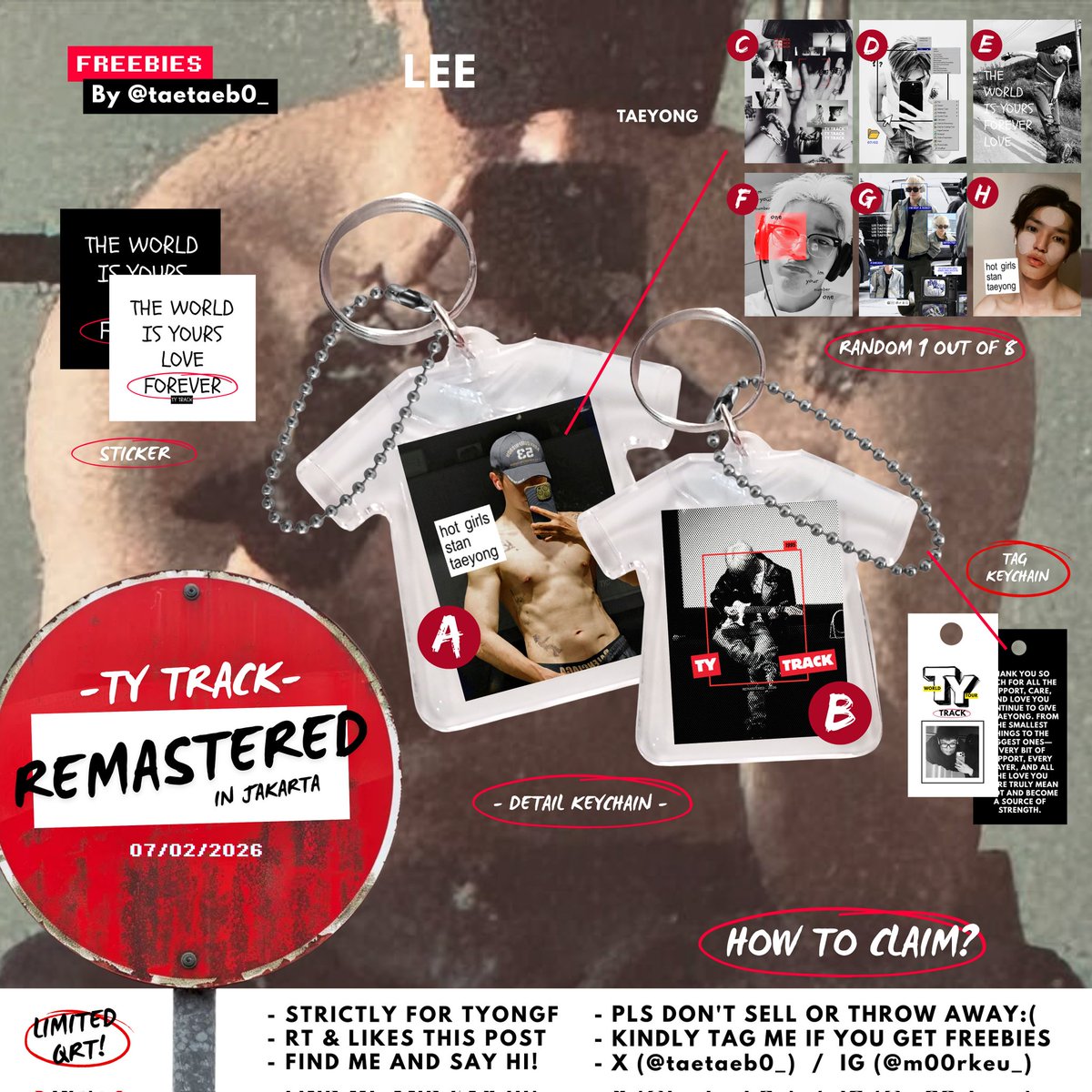 RT &amp; like are appreciated♡!

TAEYONG CONCERT:
<TY TRACK - REMASTERED> in JKT
Freebies by <a href="/taetaeb0_/">syel.</a>
📍 Tennis Indoor Senayan
🗓️ sabtu, 07/02/26
⏰ TBA

⚠️ details on pict 
see u at the venue tyongf🌹
#TAEYONG #태용 #TY_TRACK_REMASTERED #TY_TRACK_REMASTEREDinJKT #TAEYONGinJakarta