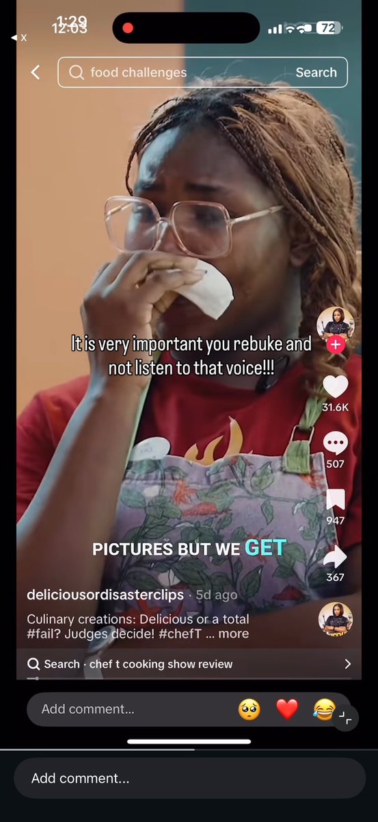 Hybrid_Ola's tweet photo. “I have so much to say about how much of a terrible person chef T is , we were not treated like human beings , I’ve gotten so many messages from other seasons contestants and the conditions are really sad”

— Delicious or disaster contestant , Toria Eze speaks about the show https://t.co/cIqUNqsuic