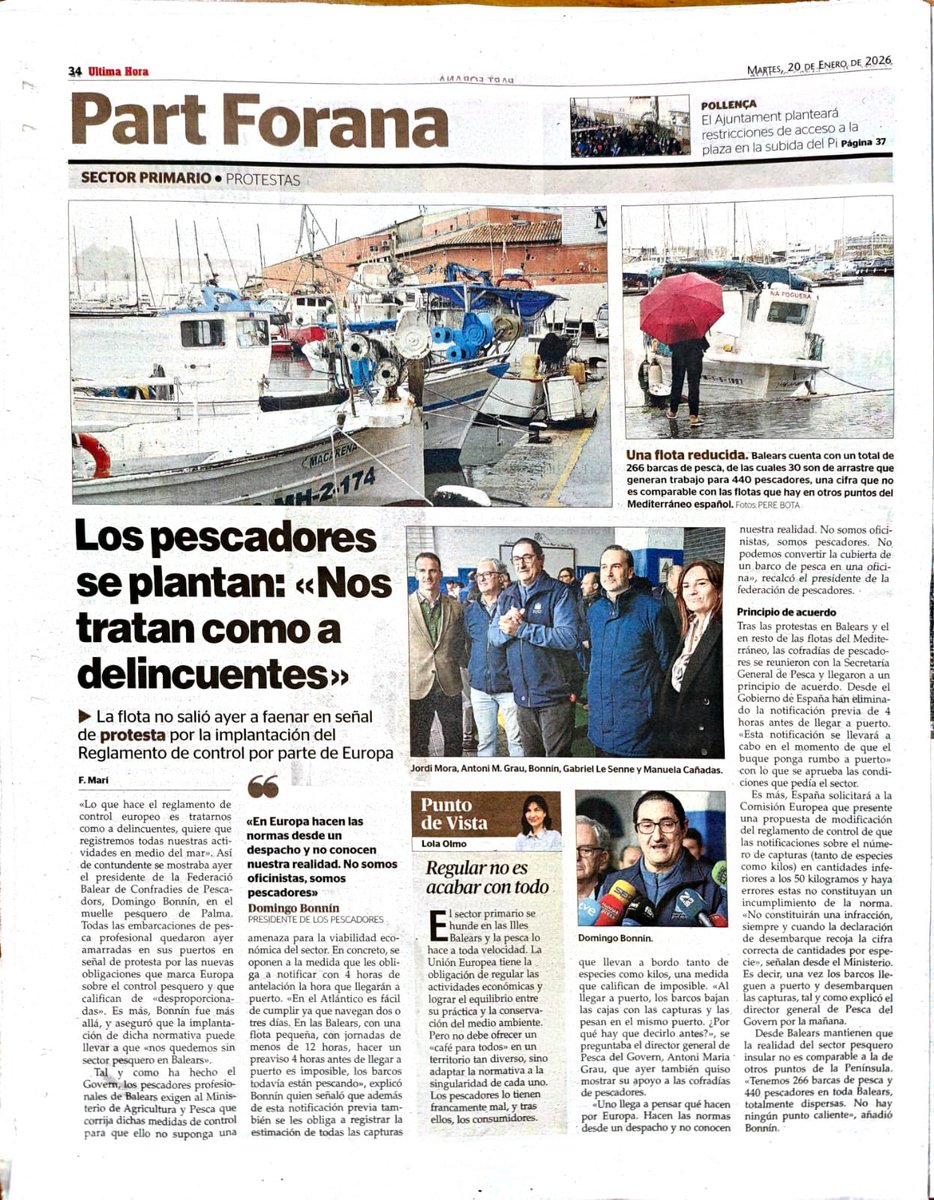 La miopia europea amb normativa d’inspiració urbanita acabarà per enfonsar el sector pesquer.

Després, no el recuperarem.

I seguim essent europeistes, malgrat l’esforç que fa la UE perquè no ho siguem.