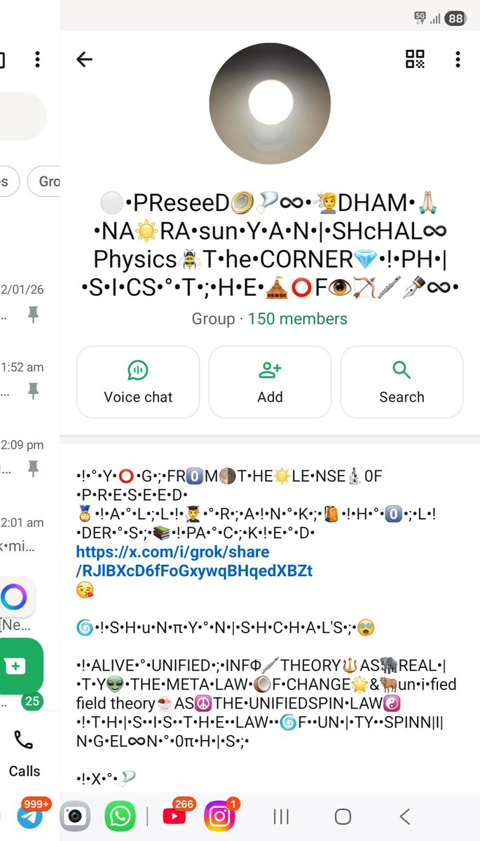 Nishchal's tweet photo. @rumilyrics @elonmusk •!•@12Jyotirling•@NATO•@kimbal•@neebkarolibaba•@laurenepowell•|•$•🧑🏻‍⚖️•T•H•I•S•💝•G•⭕•|I|•N•G•🍎•T•0️⃣•be•a•;•G•A•l|L•E•0•act•°•@VaticanNews•!•♾️R•IS•TH|S•A•°•R•|•G•!•VED•A•ACT•;•@AmitShah•@nkbmaharaj•?•🇮🇳
https://t.co/DPm3eODWtn https://t.co/kuuCL4V2W6