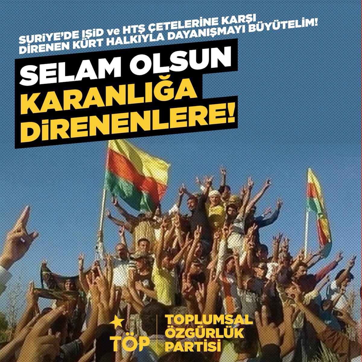 Emperyalist güçlerin desteğiyle IŞİD ve HTŞ çeteleri Suriye'de Kürt halkının savaşarak kazandığı haklarını elinden almak için acımasızca saldırıyor. Halep'te başlayan saldırılar Rojava'da devam ediyor. Bu saldırıların bütün Kürt bölgelerine yayılacağından şüphe yok. On üç yıl