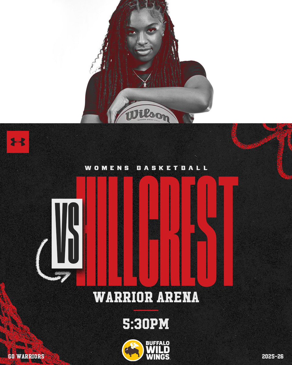 ThompsonWbb's tweet image. GAMEDAY at home tonight! 
📆: Tuesday, January 20th
🏀: Hillcrest  
📍: Warrior Arena 
⏰: 5:30 PM 
📺: NFHS