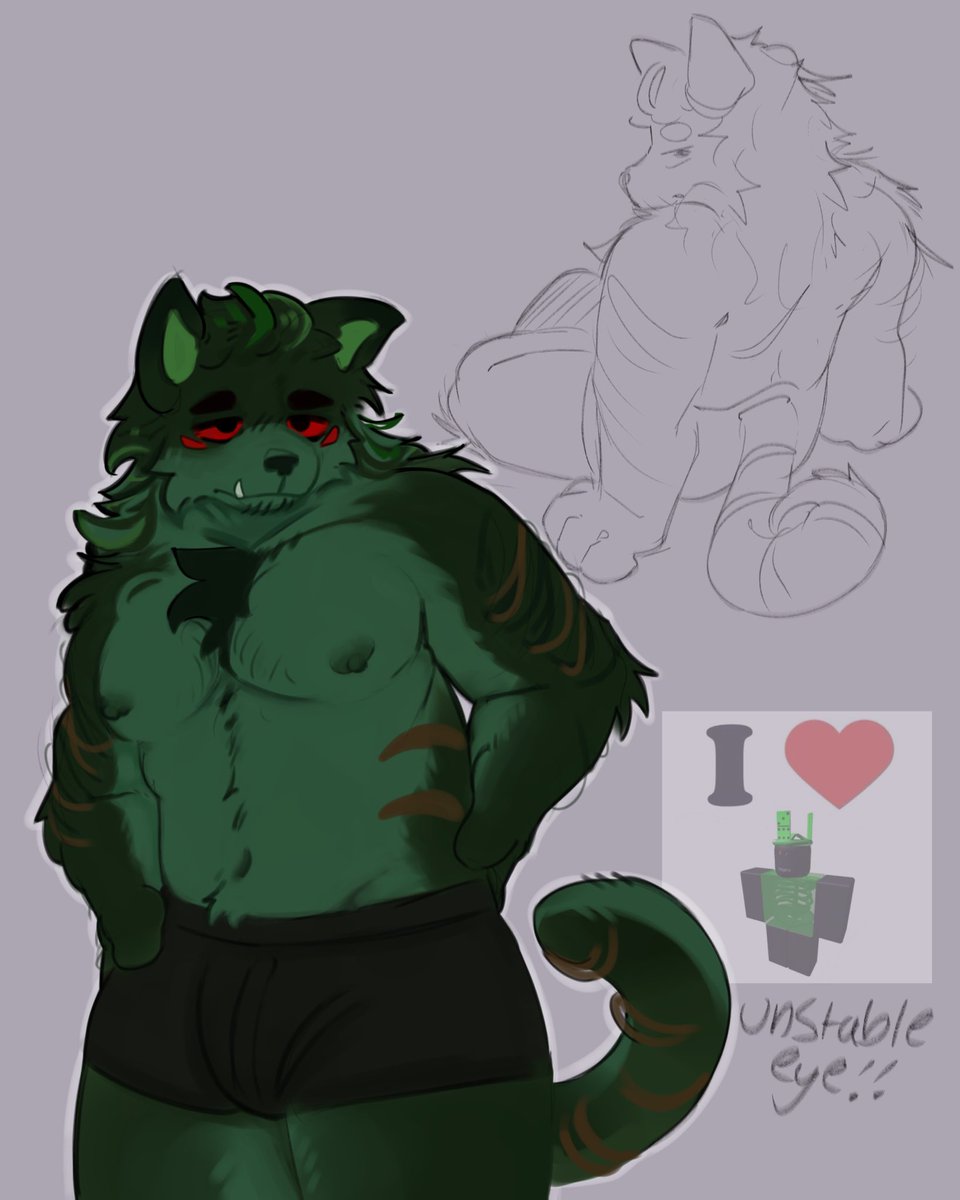 I drew this guy cause he looks like furry 1x,, for <a href="/orcaV3_/">kalen📦✉️</a>