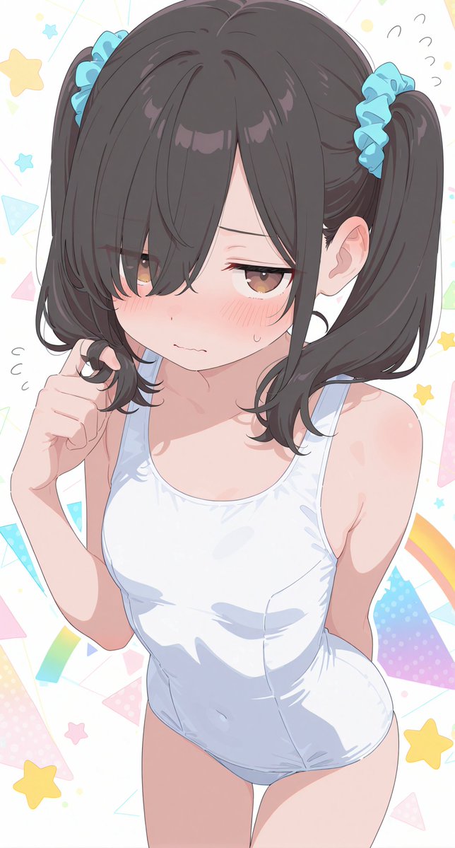 pompomn_ai's tweet image. 今日の水着～！\(｡˃ ᵕ ˂ )/ スク水～♪    
˚°ºᵒ•♡•ᵒº°˚♢°ºᵒ•♡•ᵒº°˚♢°ºᵒ•♡•ᵒº°˚

せんぱい。
に…似合ってるかなっ？///

˚°ºᵒ•♡•ᵒº°˚♢°ºᵒ•♡•ᵒº°˚♢°ºᵒ•♡•ᵒº°˚
SFW anime-style illustration.
#AIイラスト︎︎